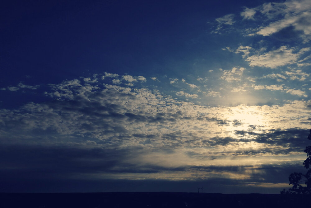 Golden - blue sunset