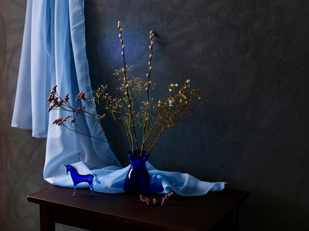 Blue horse