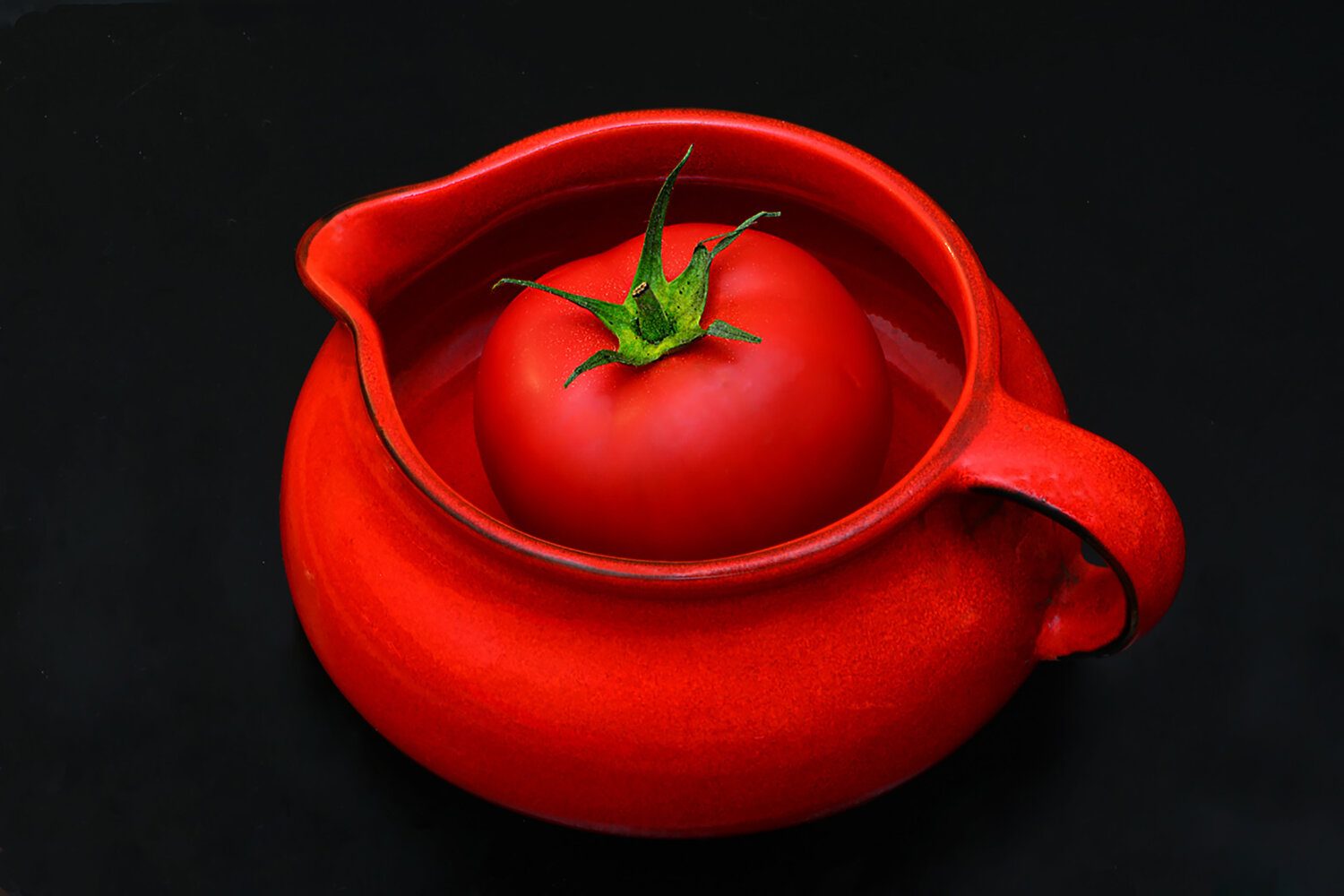Red in red