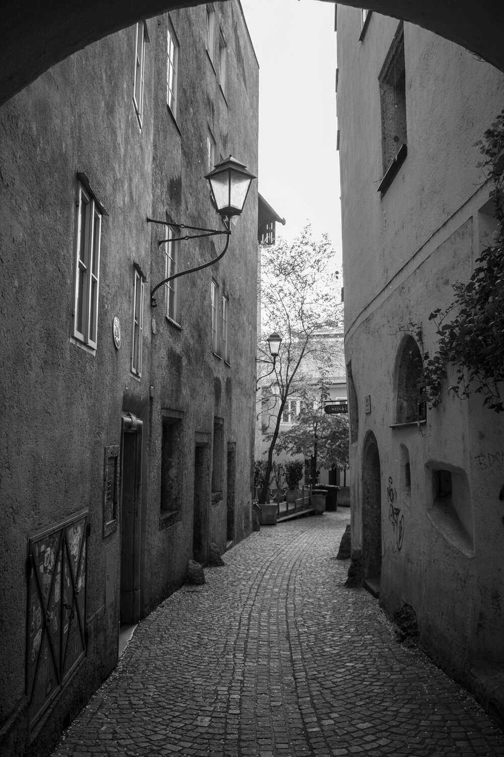 A quiet lane in Salzburg