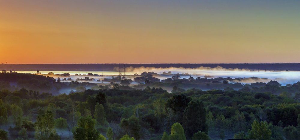 Туман на рассвете..