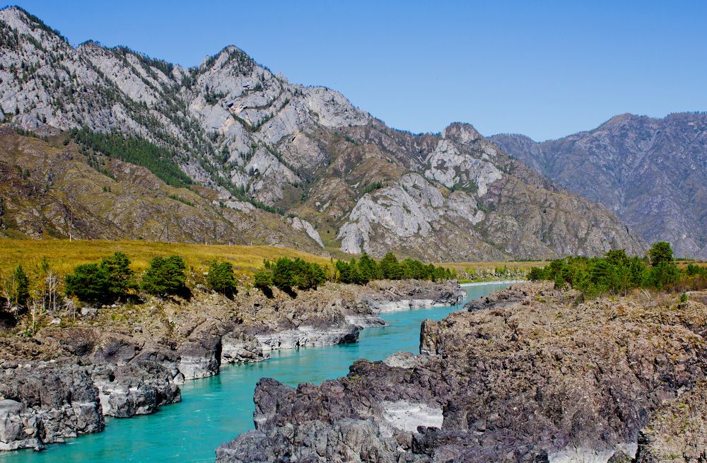 Тельдекпенские пороги реки Катунь
