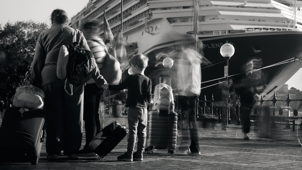 The boy and the ship