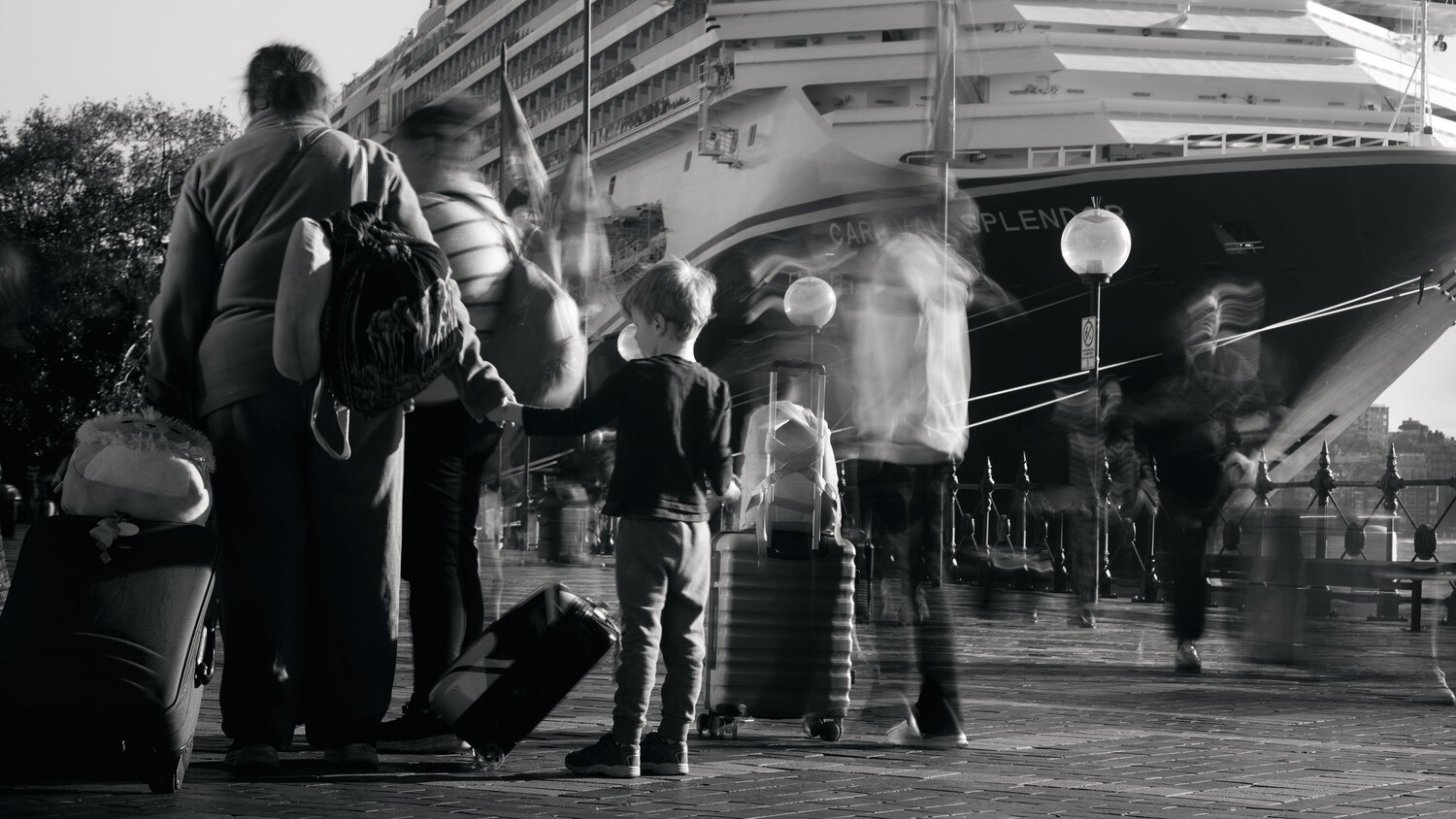 The boy and the ship