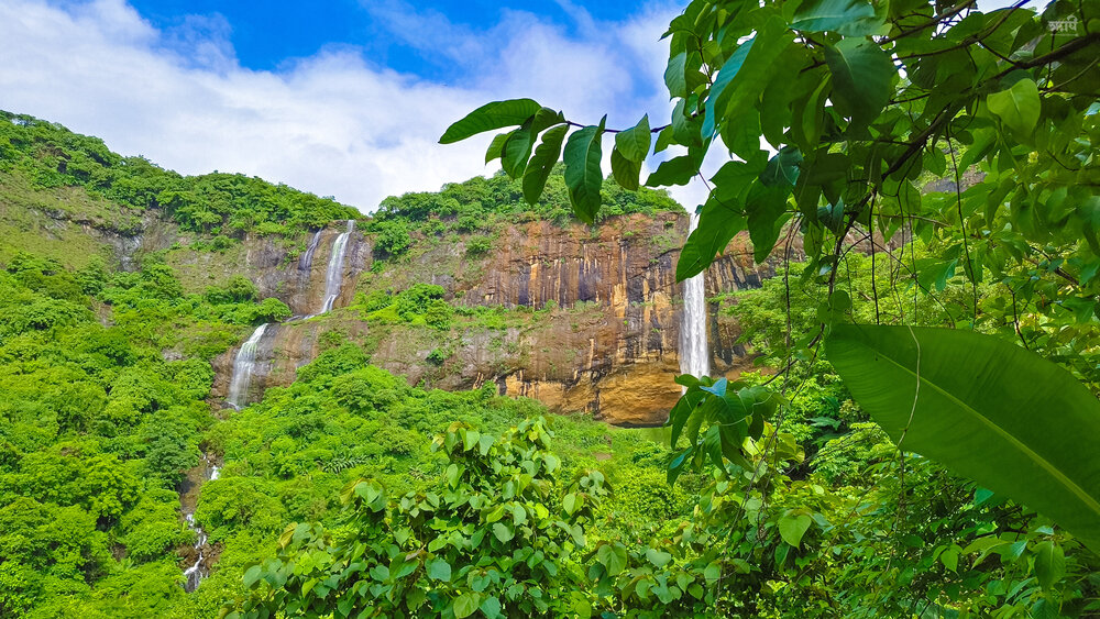 Beautiful waterfall landscape