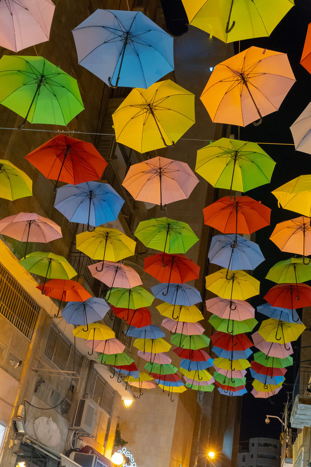 The Street of Floating Umbrellas / Улица парящих зонтиков