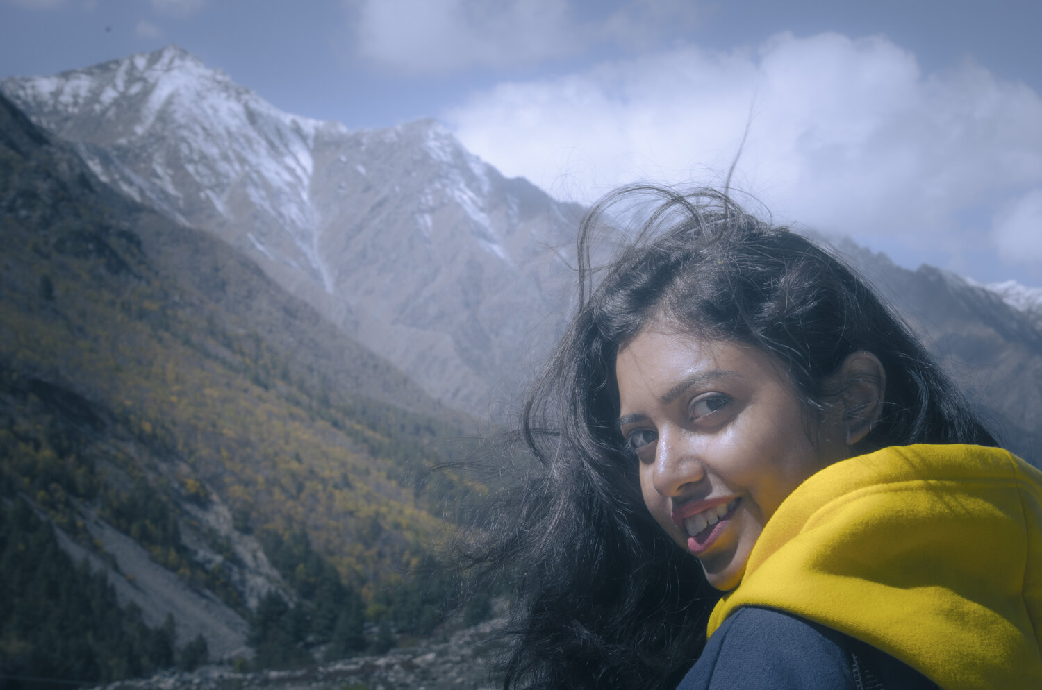 My Daughter in Himachal, India