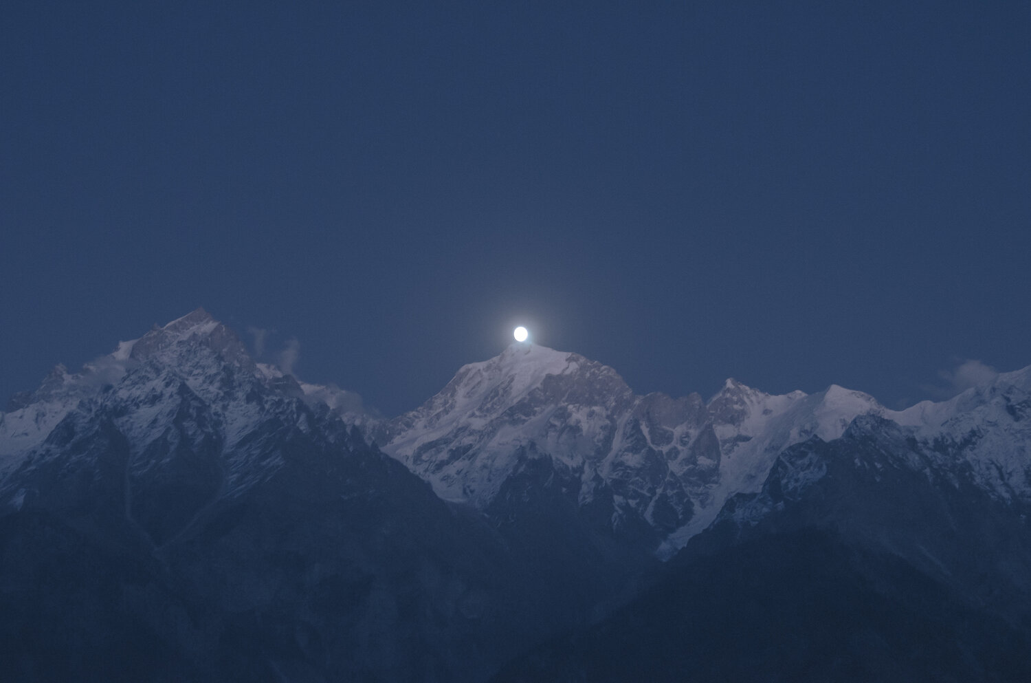 Full Moon on Mt. Kinnaur Kailash