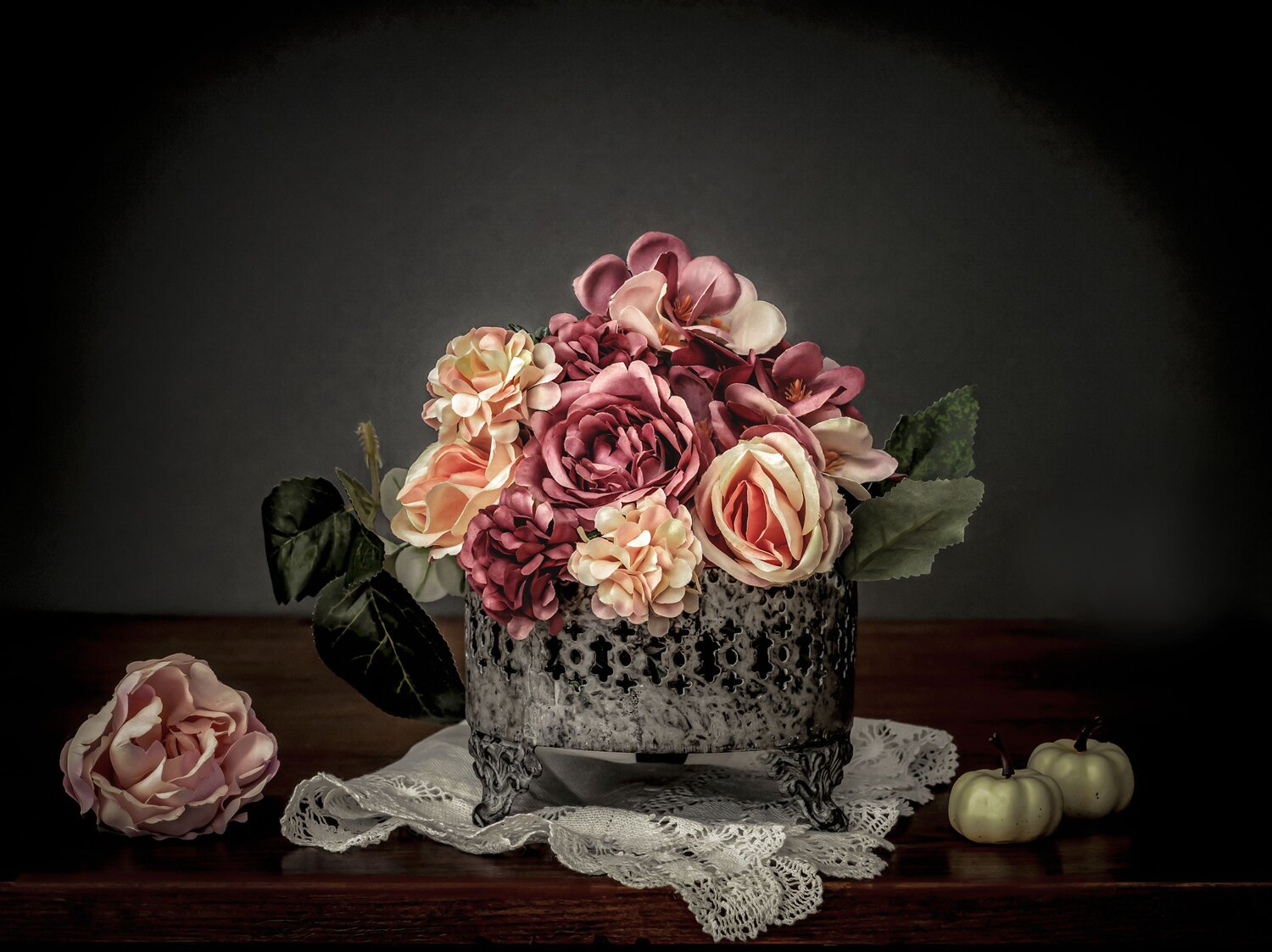 Flowers on table
