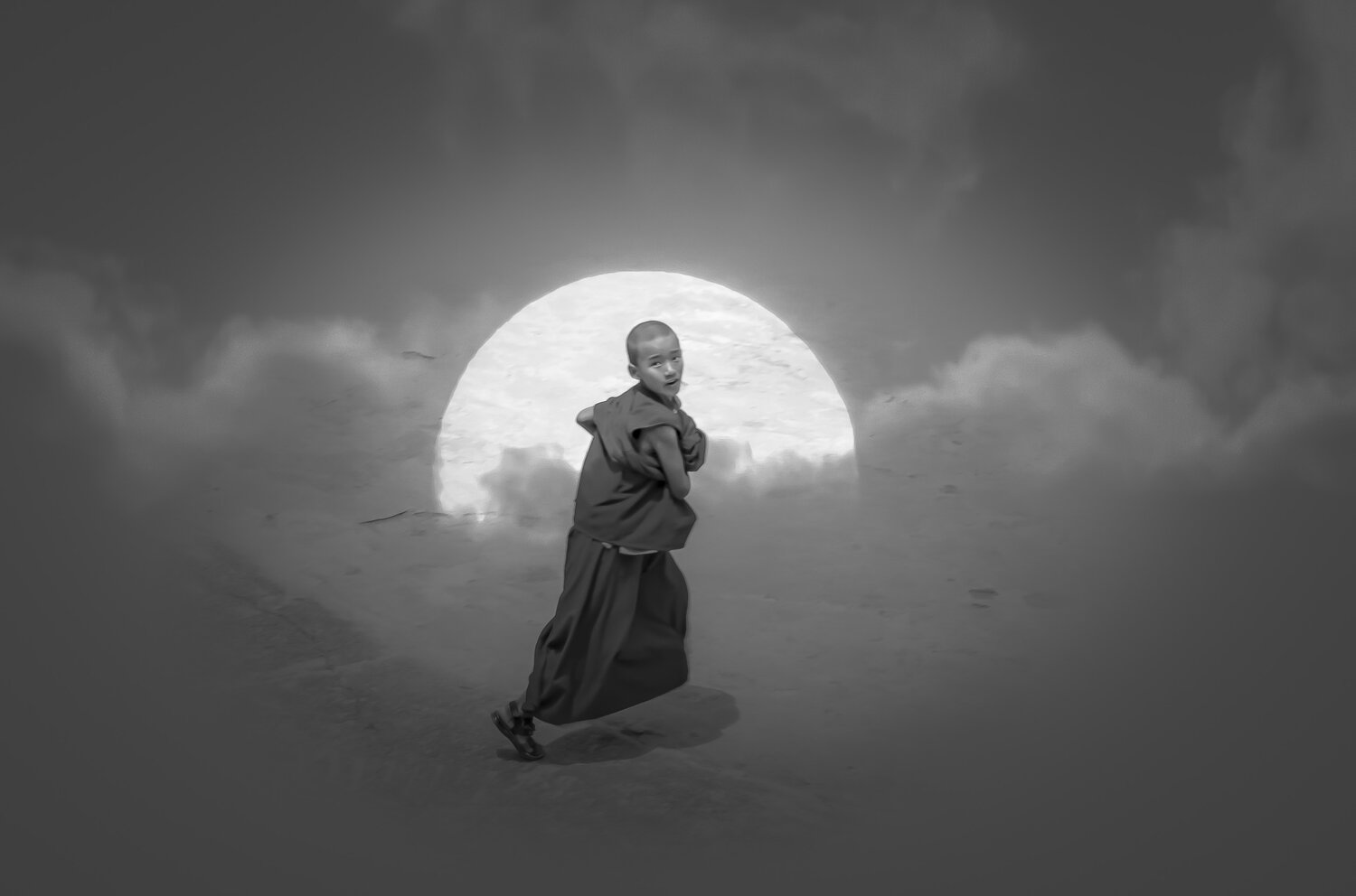 The Running Monk