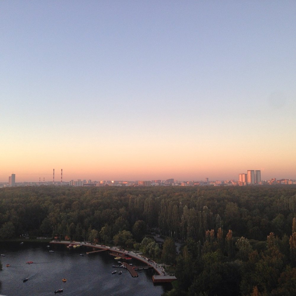 Вид с колеса обозрения