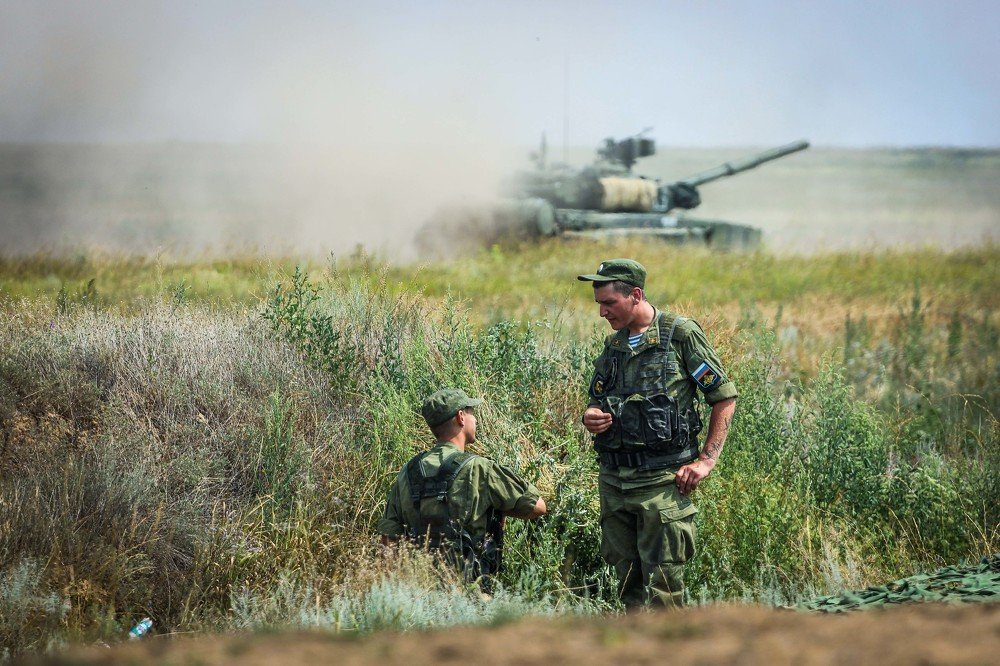 Короткий отдых на учениях