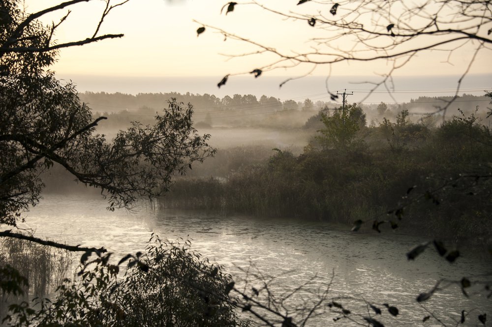 early morning by the lake