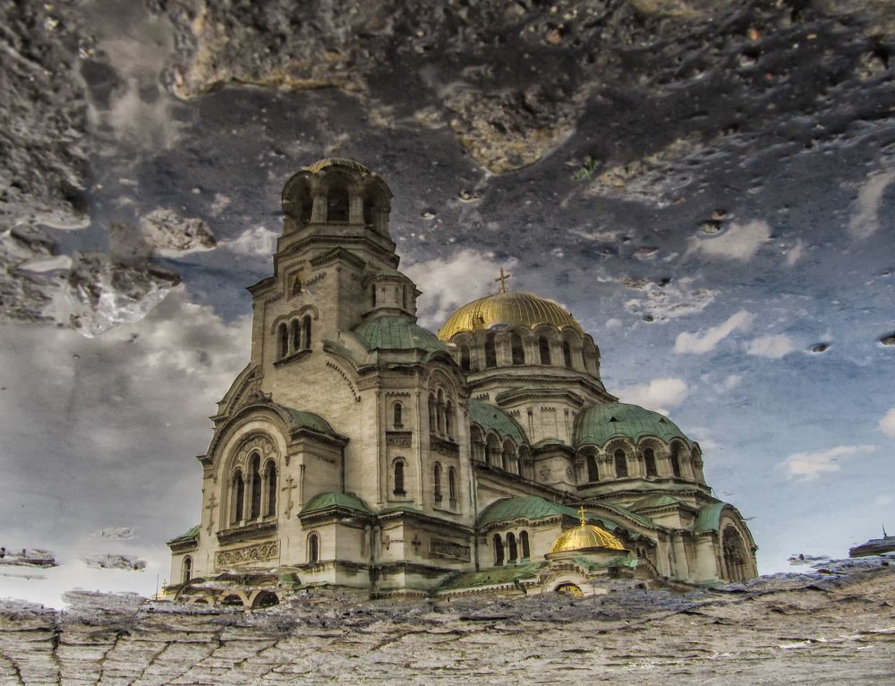 To see the world in a puddle of water...