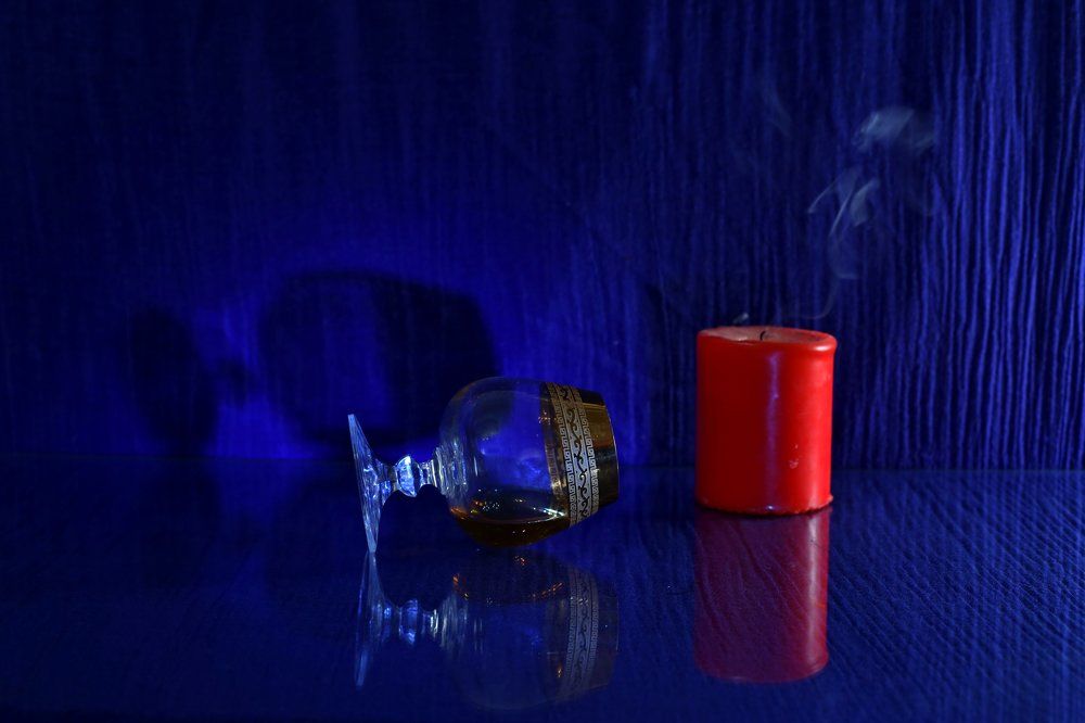 недопитый коньяк