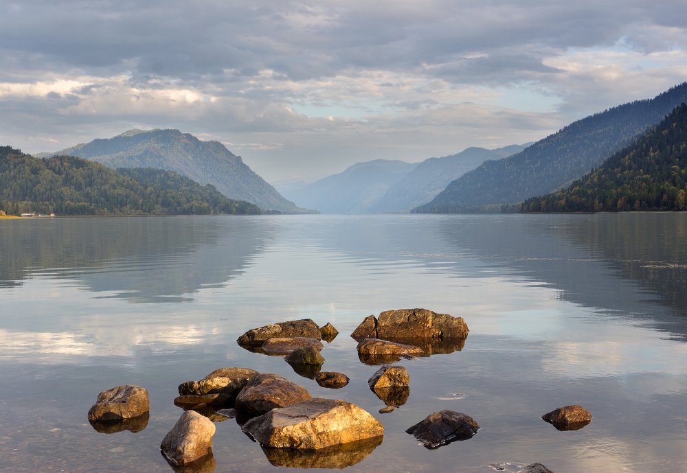 Озеро Телецкое,закат.