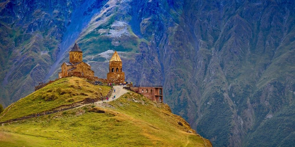 Гергетская церковь в Казбегах. Грузия