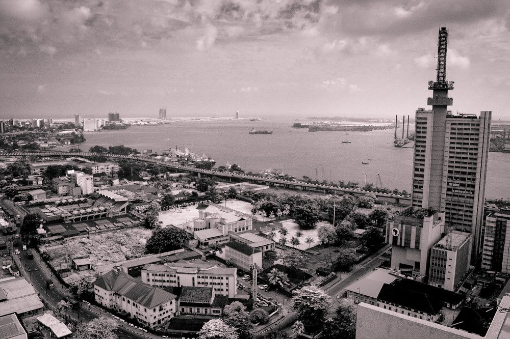 Lagos City in Black and White
