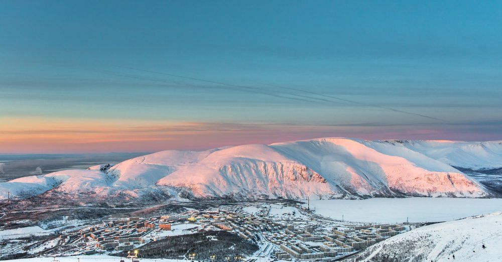 Закат в полярной ночи