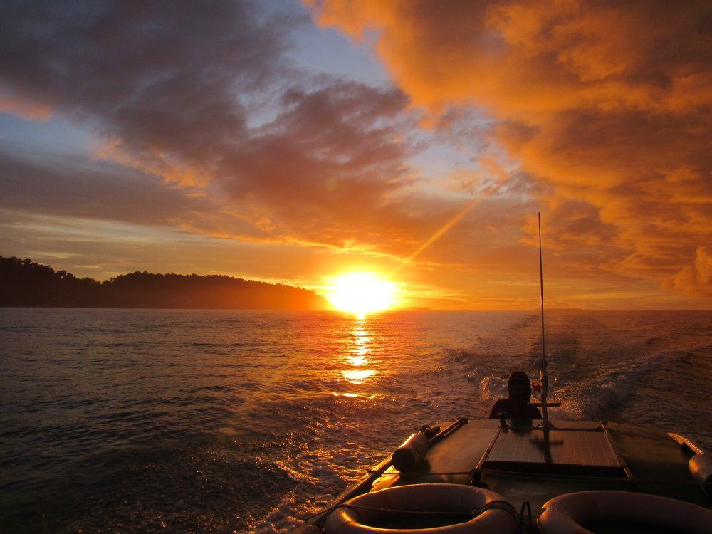 Sunboat, Sunrise on the Boat