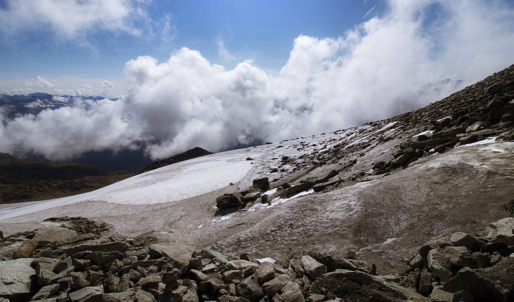 .. earth, sky, ice, clouds ..