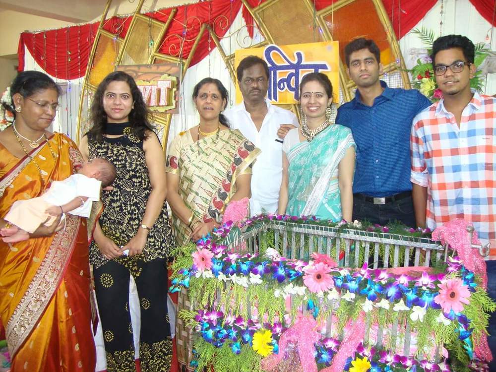 Family on wedding & barse