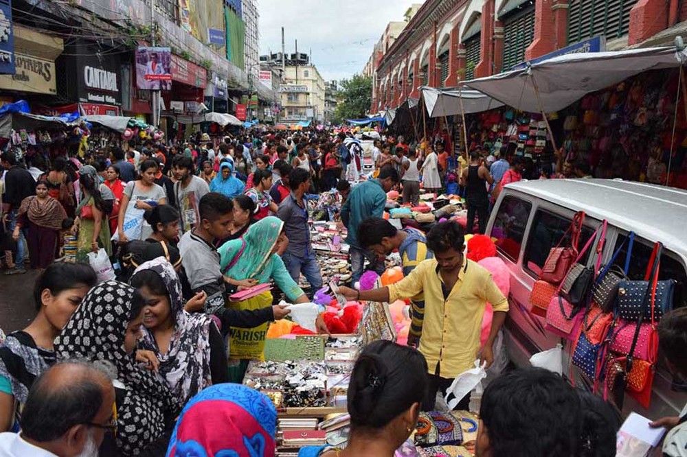 A busy market