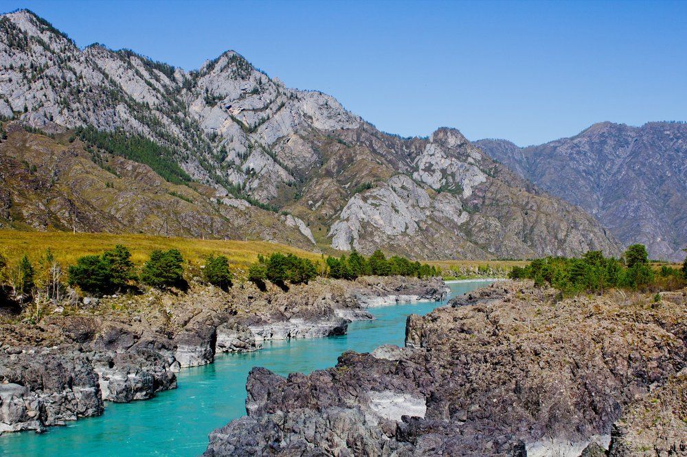 Тельдекпенские пороги реки Катунь