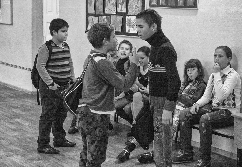 На перемене