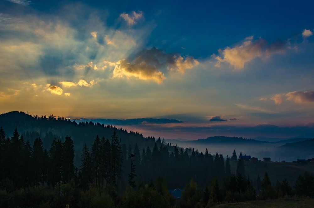 Рассвет в Карпатах