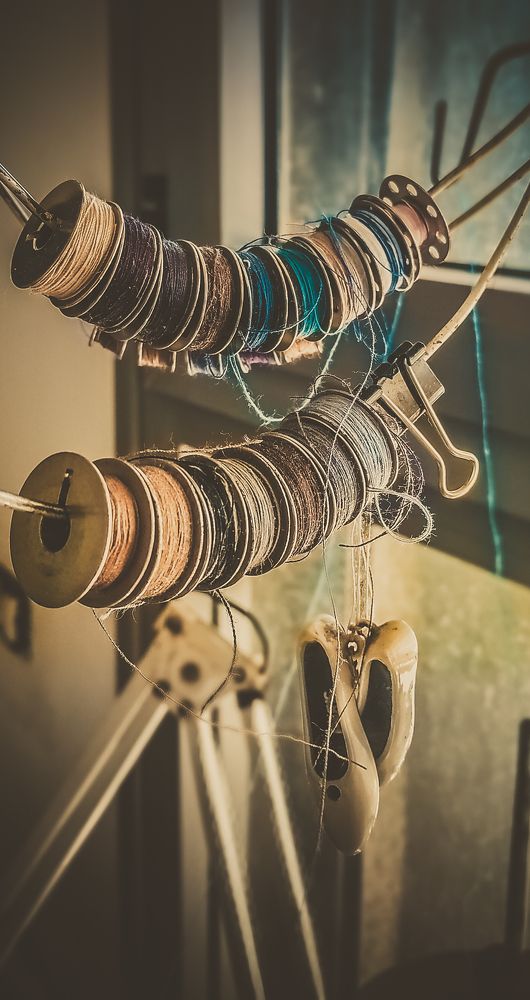 Пока нитки спят))