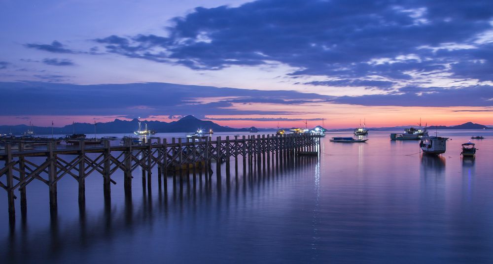 Sundown at Labuan Bajo, Flores island, Indonesia