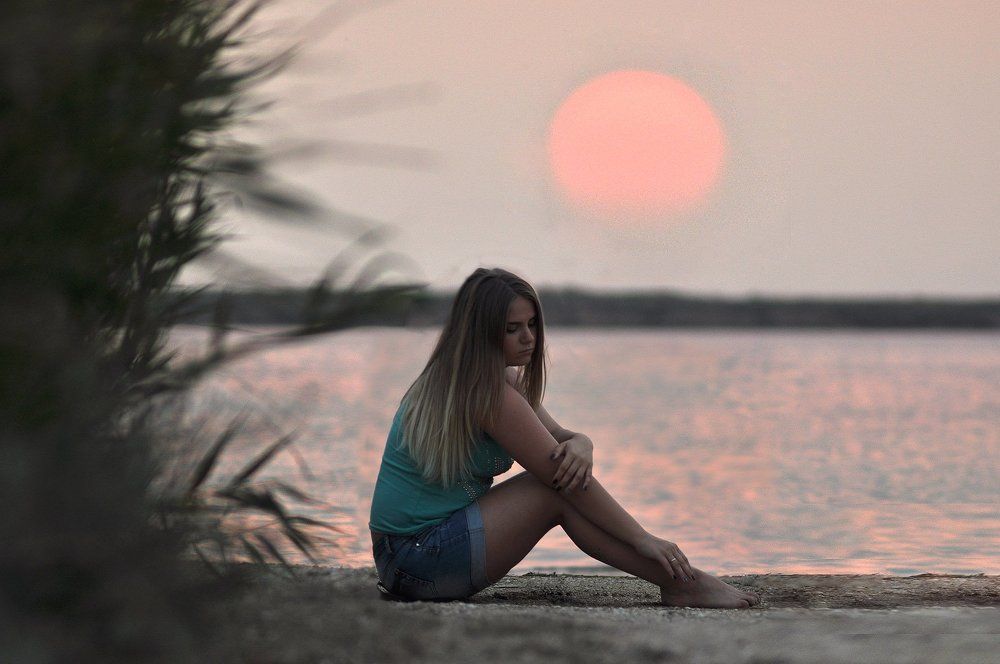 Федотова коса. Закат.