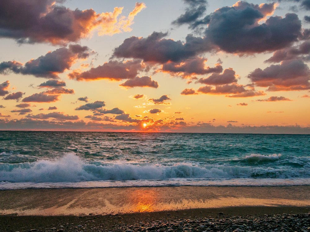 Вечернее море