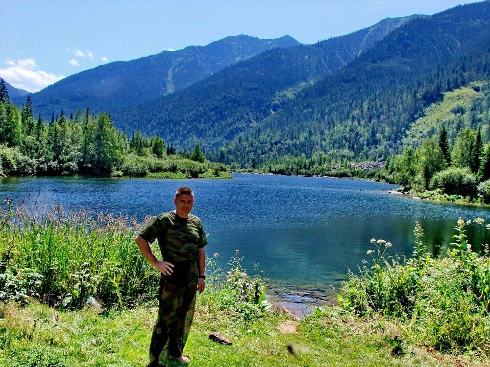 на горном озере