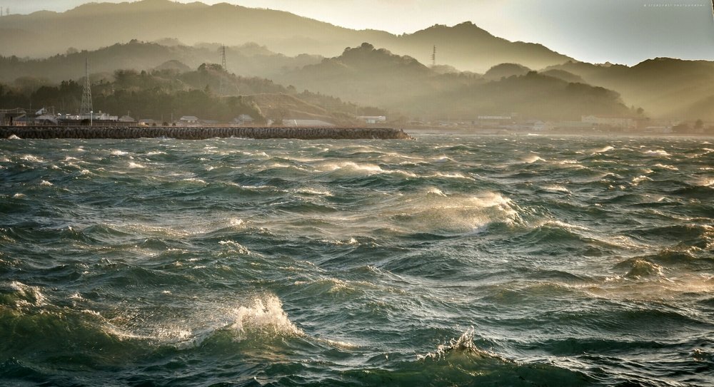 A windy day at Matsuyama..