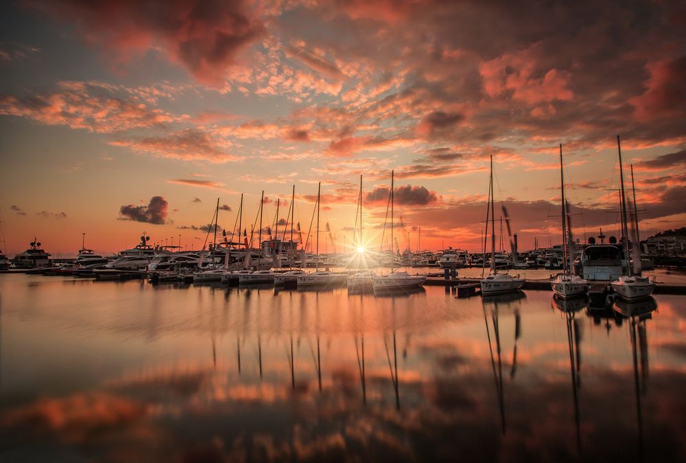 Закат в порту