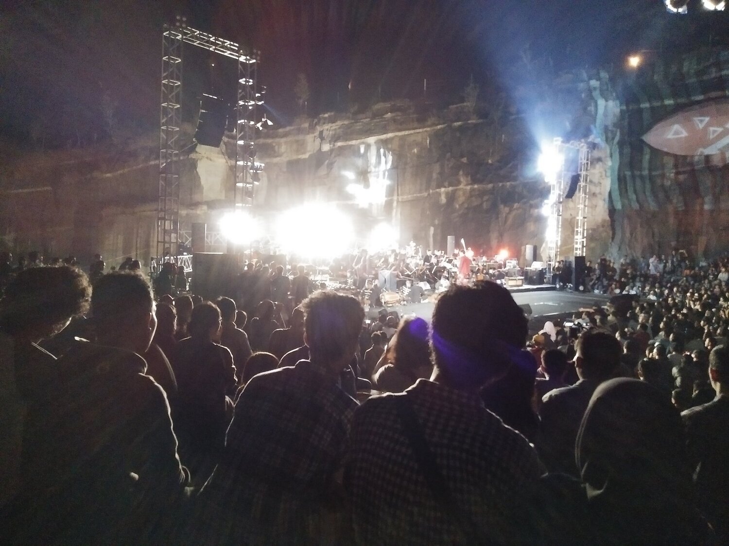 Stage and crowd