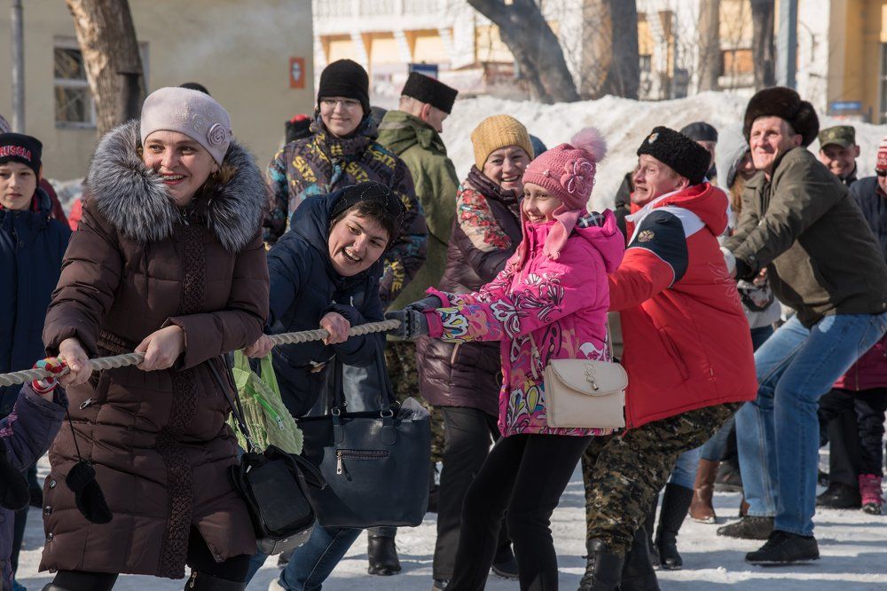 На масленице