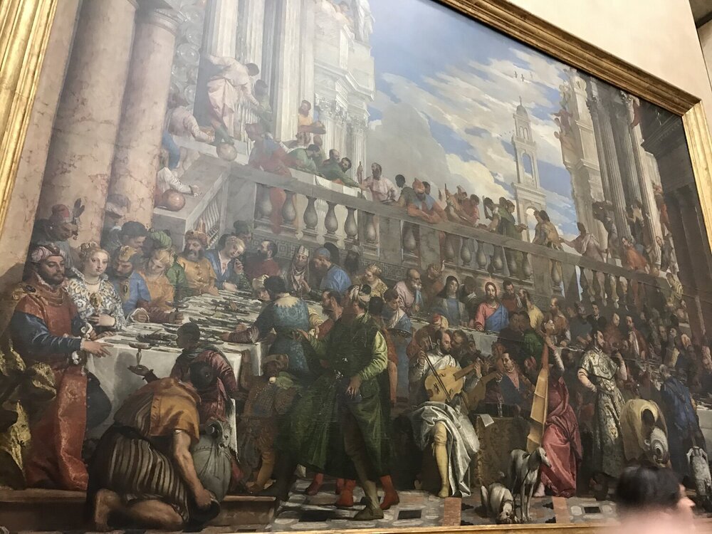 Many people in paintings