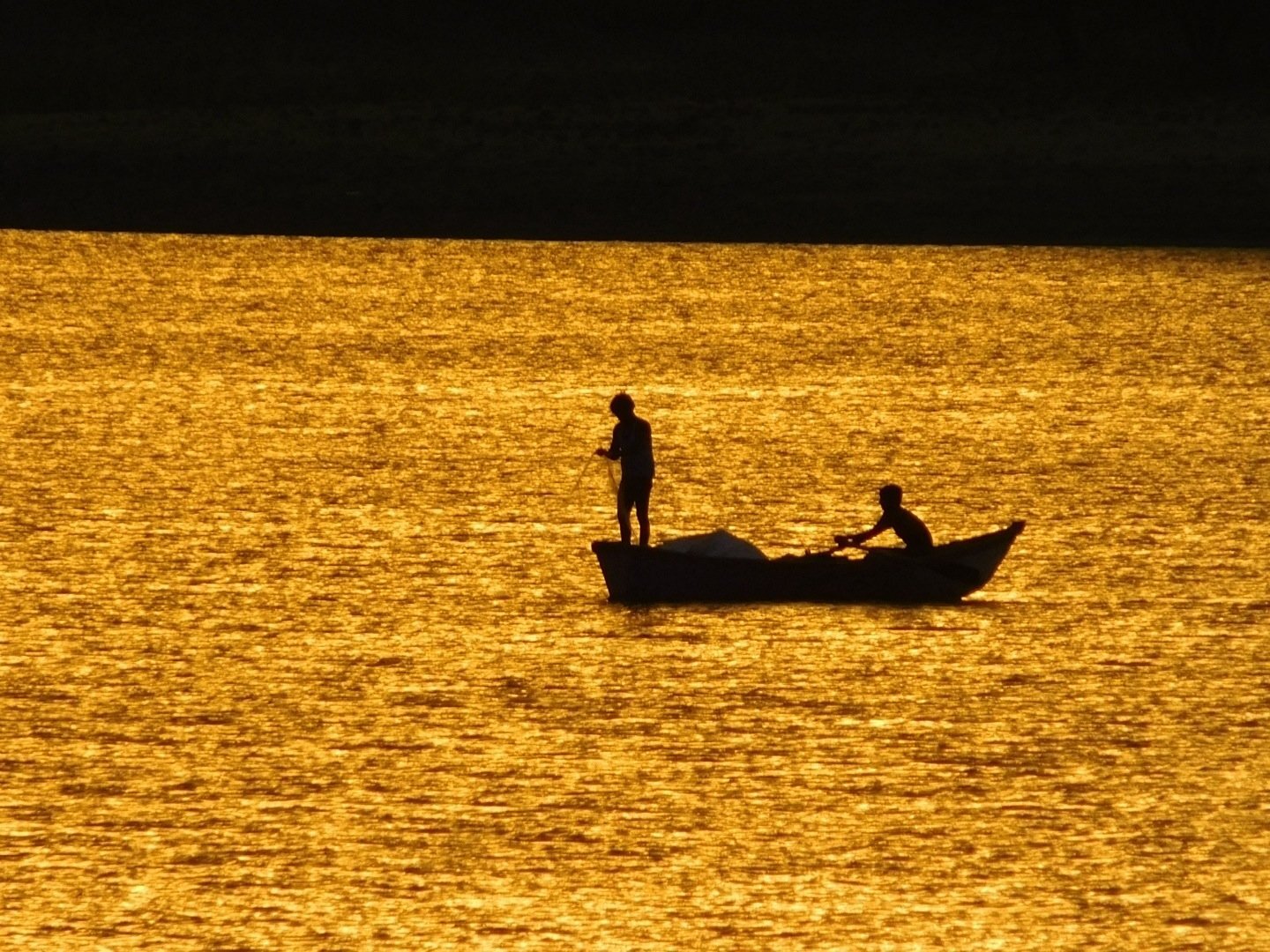 Golden water