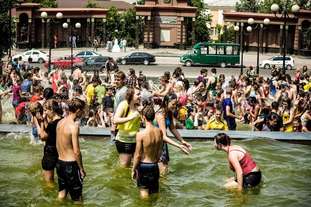 Флэшмоб " Водная битва"