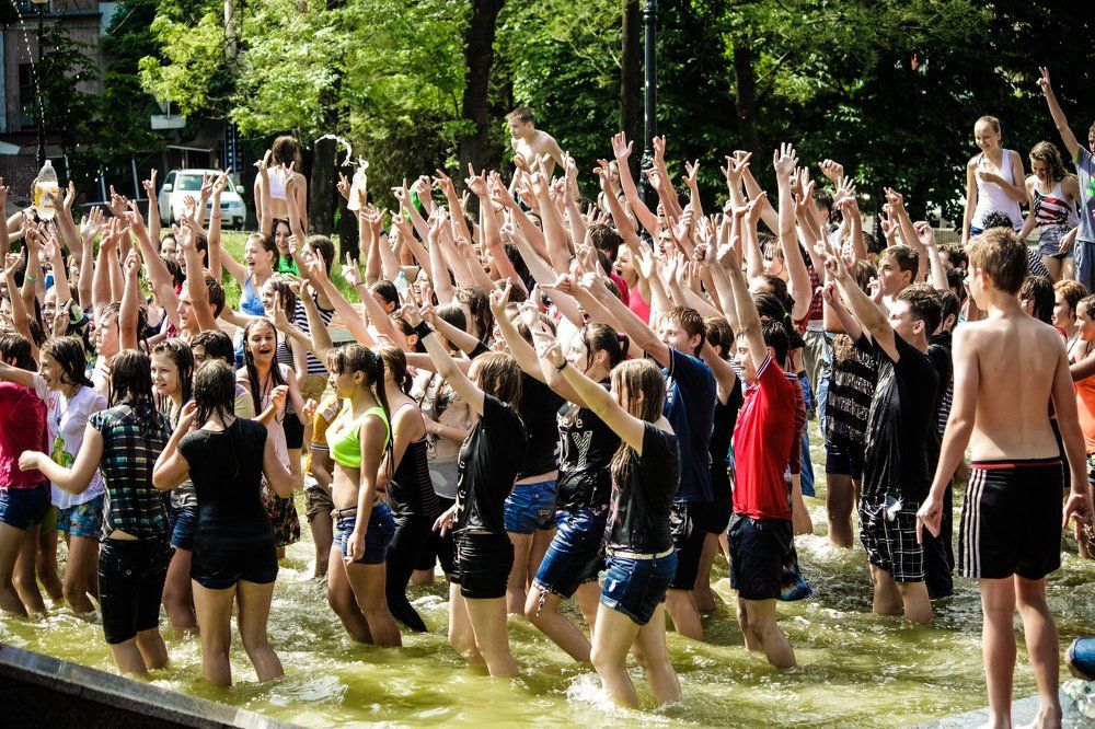 Флэшмоб " Водная битва"