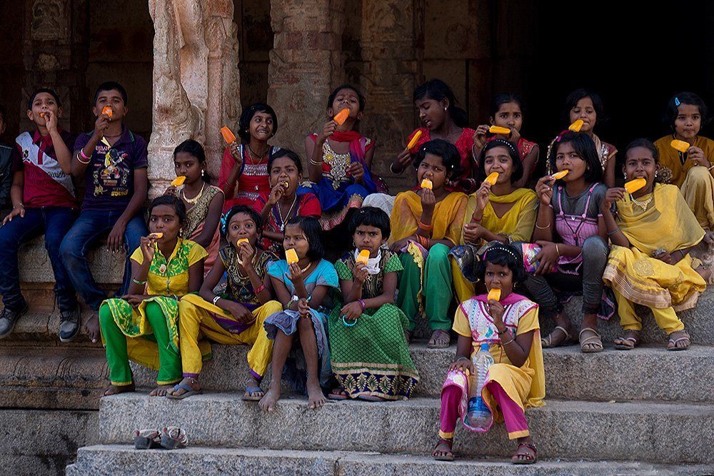 Желтое мороженное