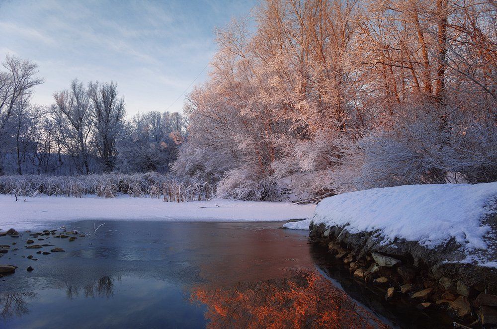 Художник-Солнце рисует зиму