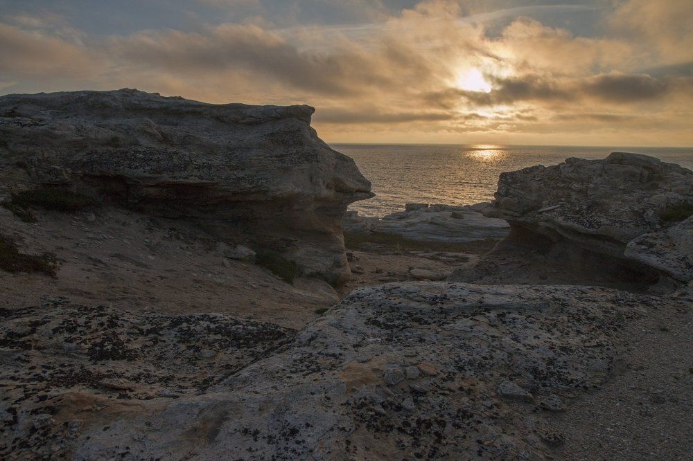 Закат над морем