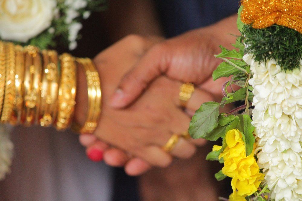 HINDU TRADITIONAL WEDDING IN KERALA, INDIA.
