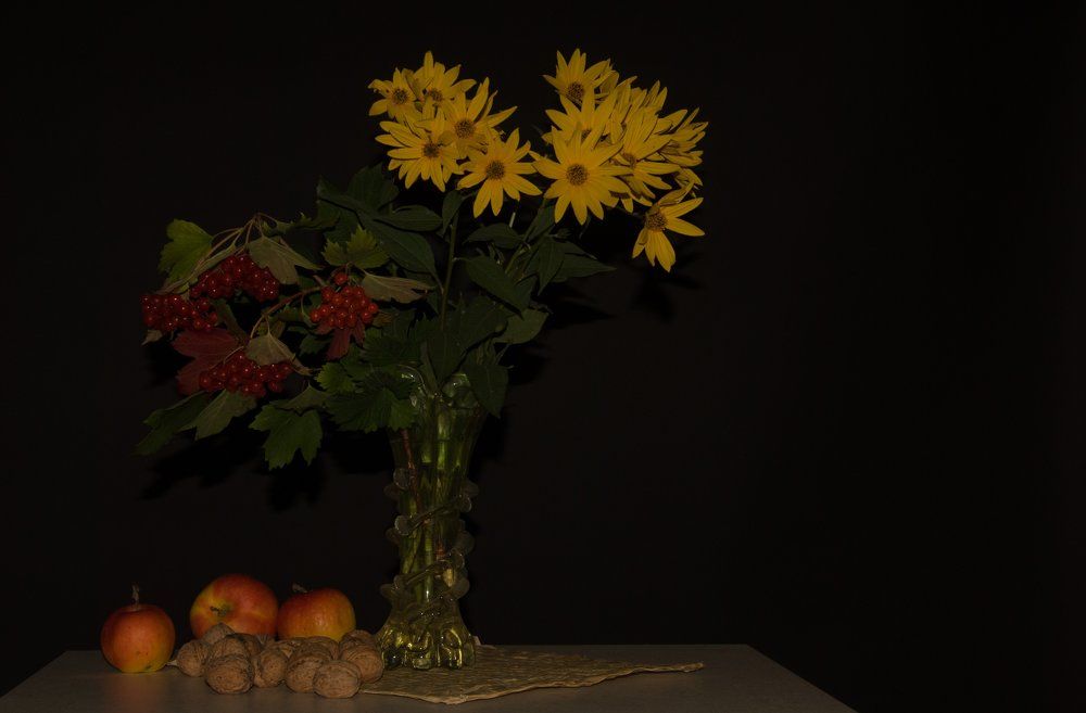 Пробрался в дом осенний сад