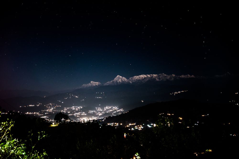 Moonlit HImalayas