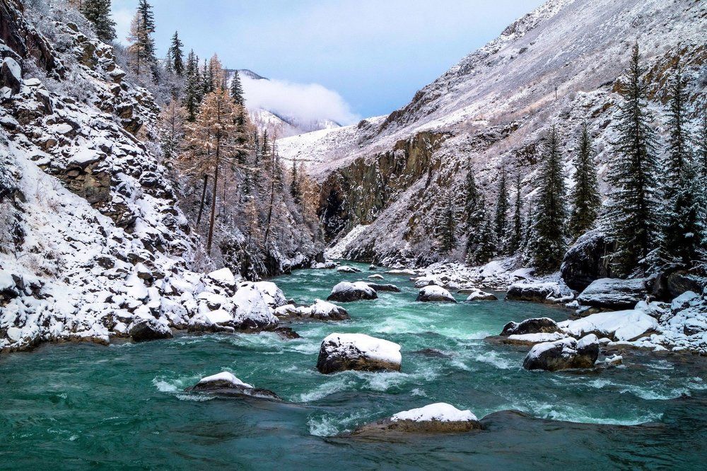 Оройское ущелье...река Чуя.